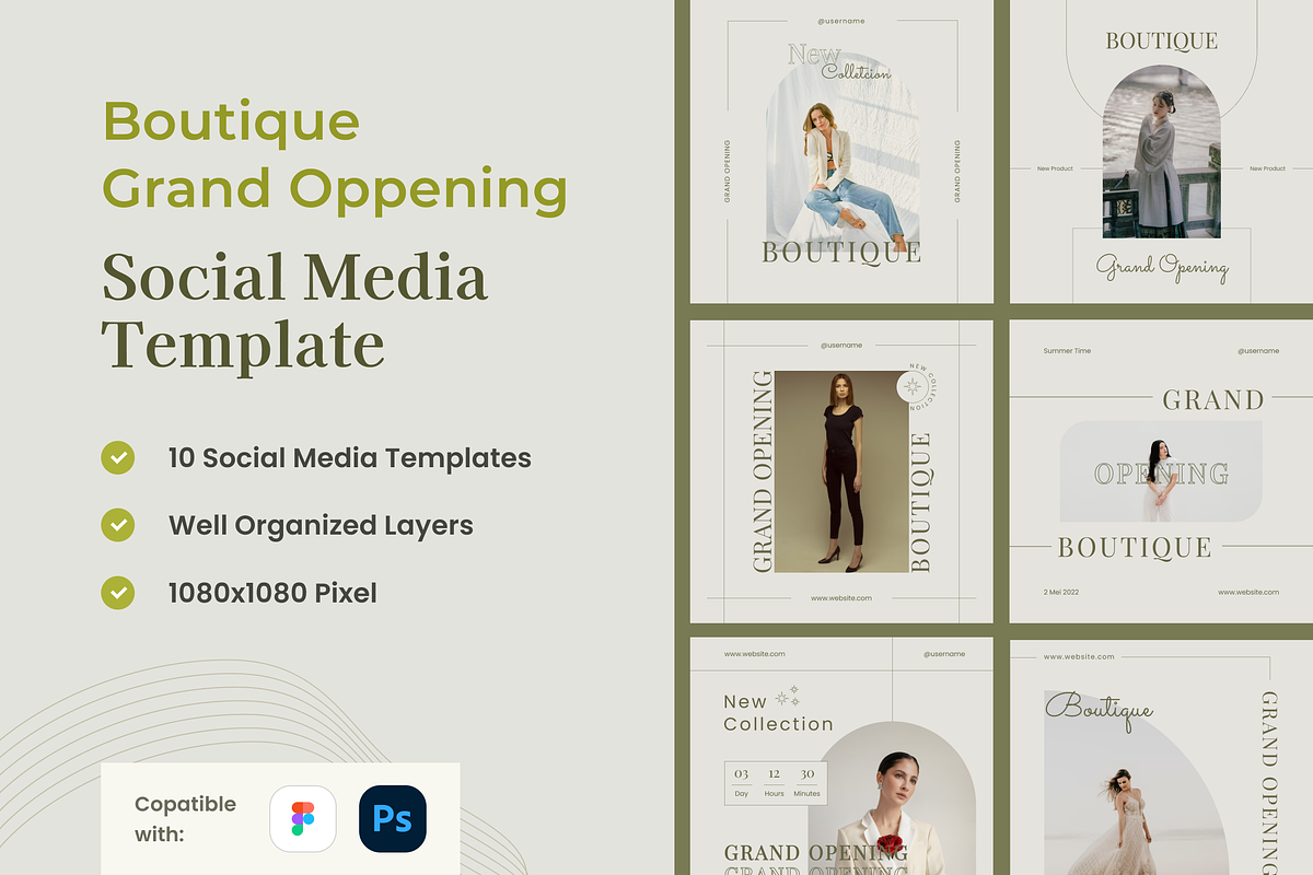 Boutique Opening - Gotemp Social Med, a Social Media Template by GoTemp (Photo 1 of 3)