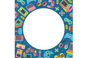 Gaming background. circle shape, a Technology Illustration by Onyx
