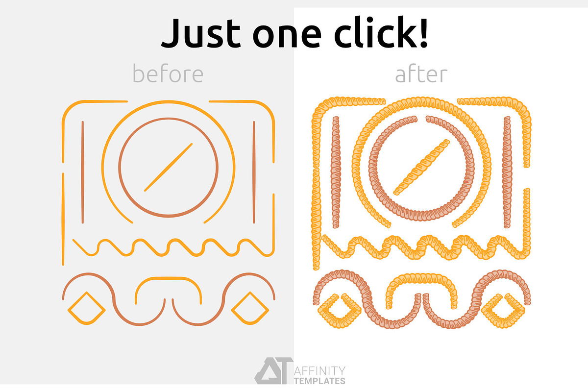 Ropes Brush Pack for Affinity Apps, a Brush Add-On by Affinity Templates (Photo 3 of 7)