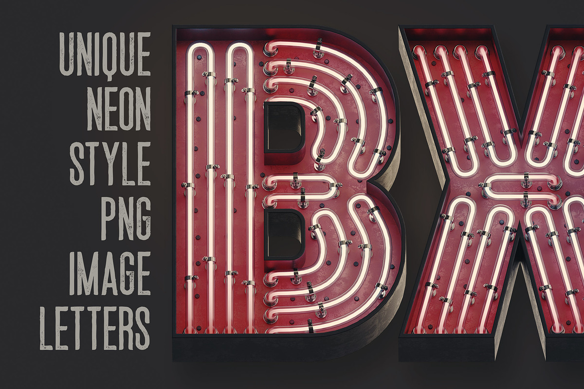 Bold Neon 3D Lettering, a Graphic by TVartworks (Photo 16 of 16)