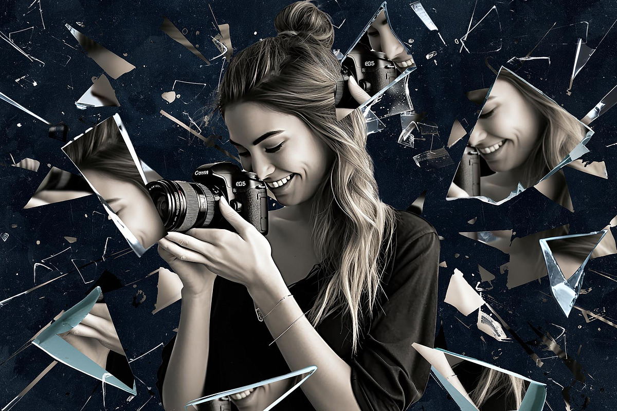 Broken Glass Photo Effect Bundle, an Action Add-On by Photoshop Action (Photo 11 of 25)