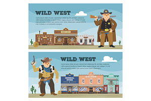 Wild West Vector Cowboy Character