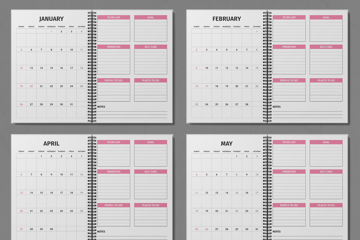 Planner Design Template, a Stationery Template by ContestDesign (Photo 2 of 3)