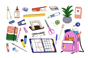 School tools, stationery set, banner, an Education Illustration by Good Studio (Thumbnail 3 of 7)