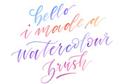 Watercolor Procreate Lettering Brush, a Brush Add-On by The Scratchy Nib (Thumbnail 4 of 7)