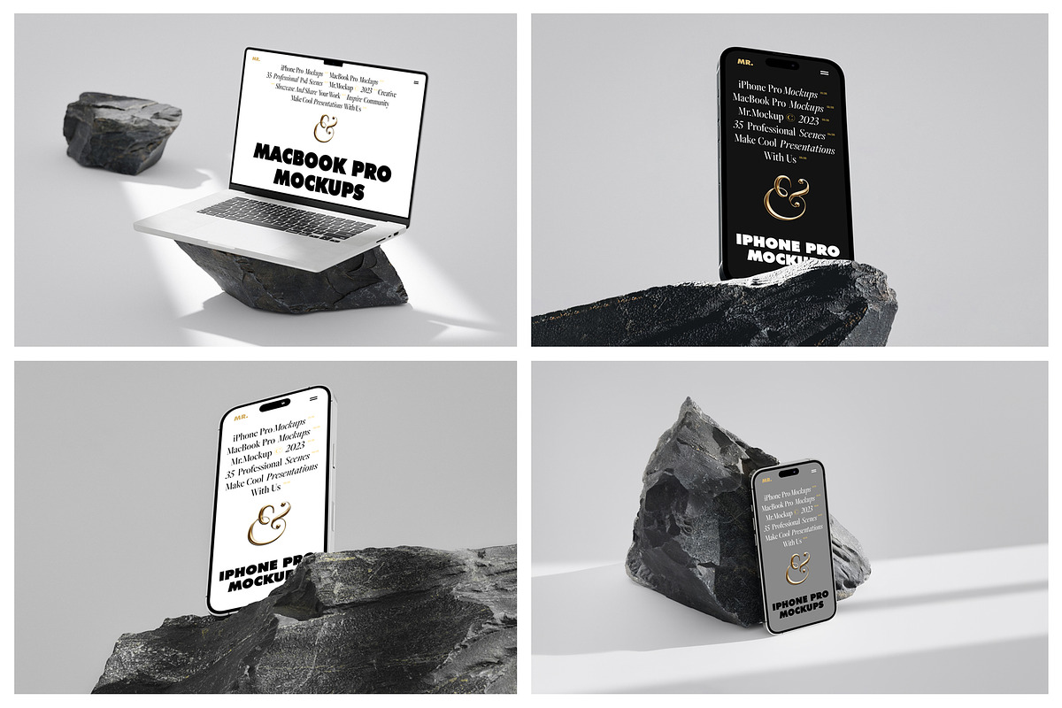 Device Mockups - iPhone and MacBook, a Mac Mockup by Mr.Mockup™ (Photo 8 of 16)