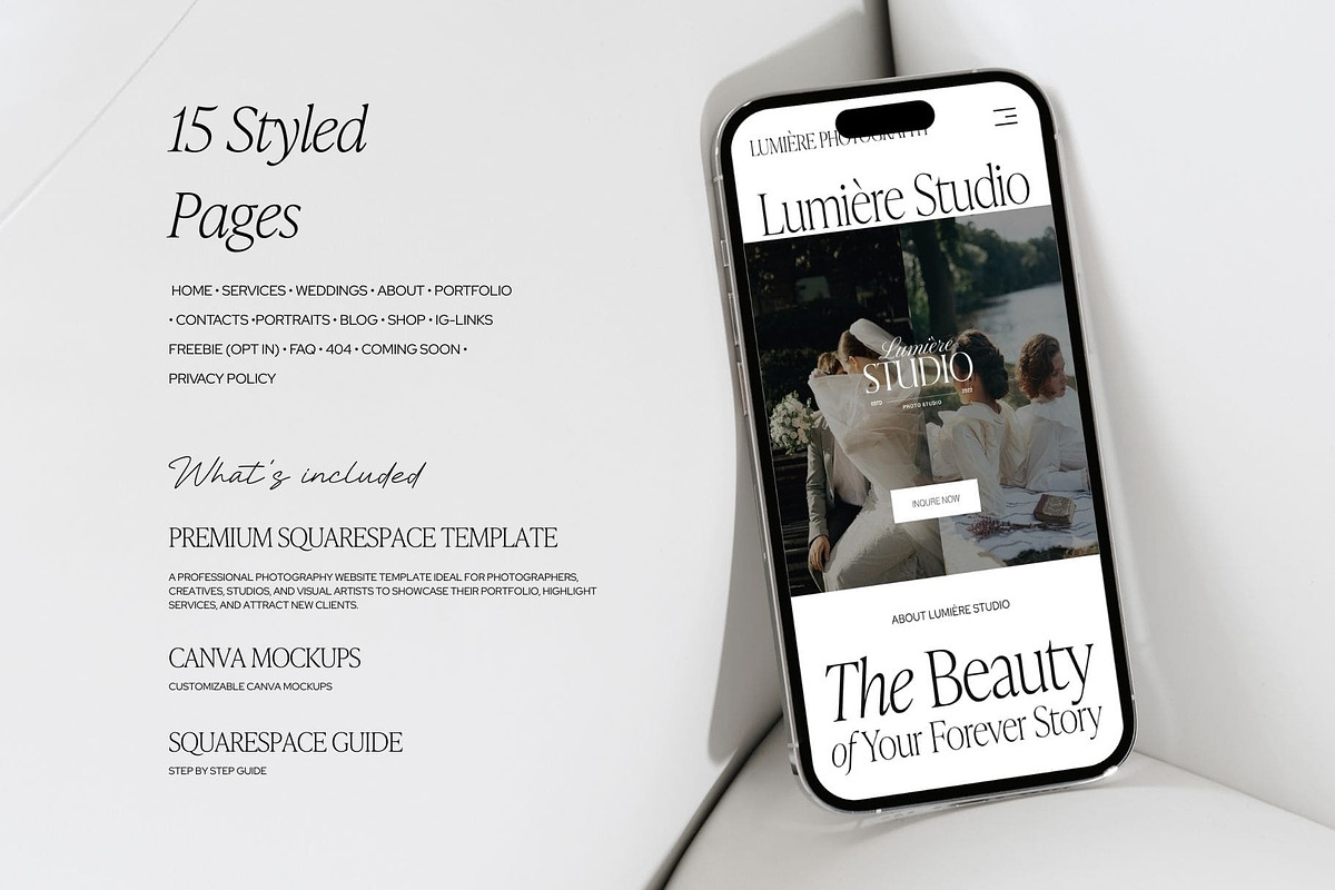 Squarespace Photography Template, a Squarespace Template by Presentibox (Photo 10 of 11)