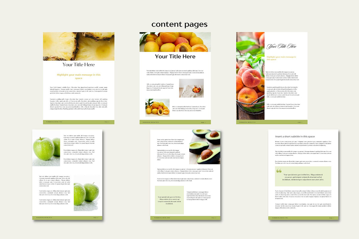 Nutrition Coach eBook Template, a Magazine Template by Deepa Template Studio (Photo 7 of 13)