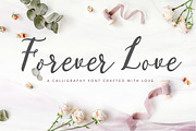 Forever Love: A Calligraphy Font, a Script Font by Cottonwood312 (Thumbnail 1 of 11)