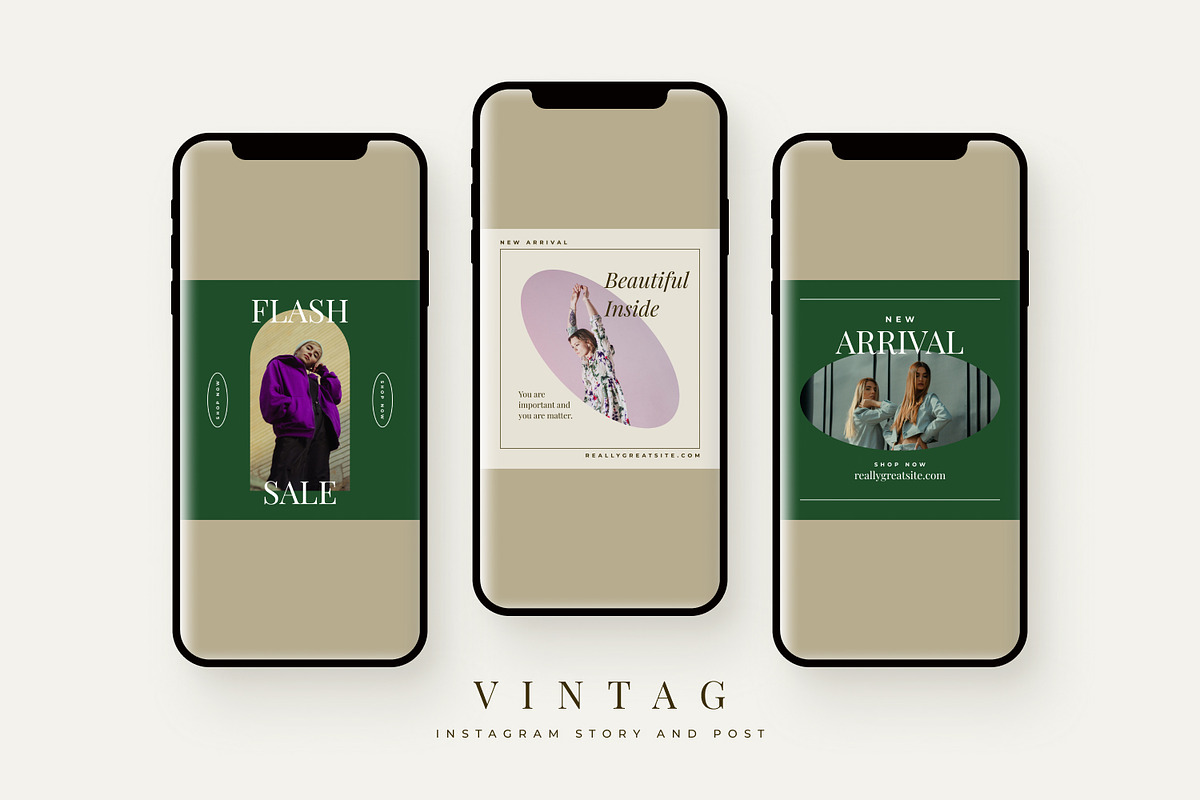 Vintag - Instagram Stories and Post, a Social Media Template by MYDesign (Photo 2 of 5)