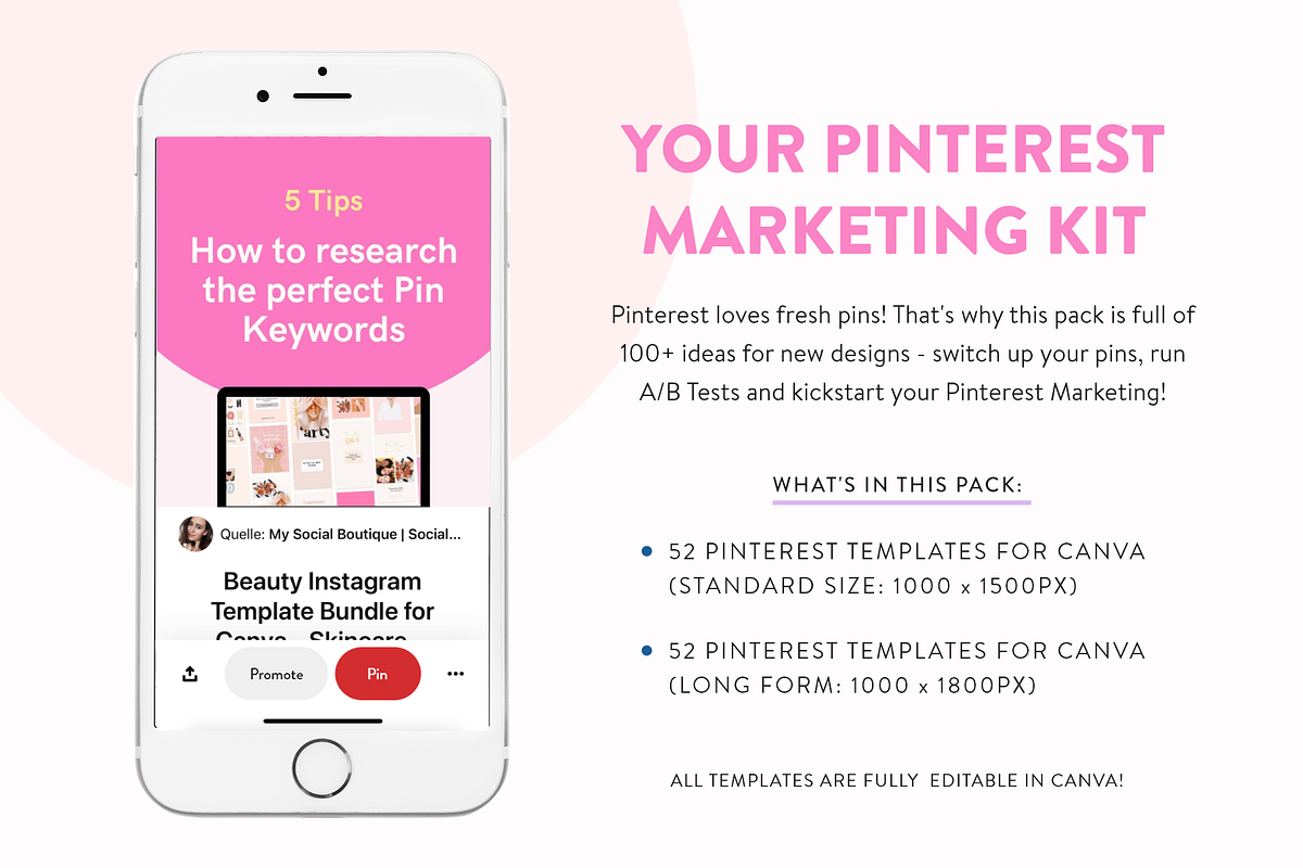 Pin Power Templates for Pinterest, a Social Media Template by My Social Boutique (Photo 3 of 11)