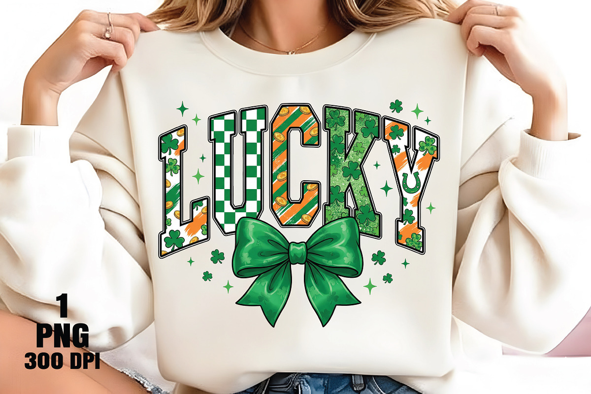 Glitter St Patrick's Day Coquette PN, an Illustration by Daily.Designs (Photo 2 of 5)