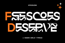 Frescoes Deserve - Geometric Font