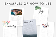 Editable Birthday Calendar Template, a Templates & Theme by DesignStudioTeti (Thumbnail 2 of 7)