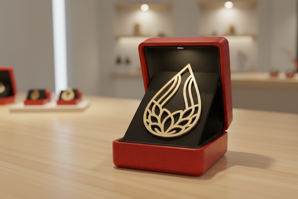 Teardrop Laser Cut Earrings, an Object Graphic by Designer_Momina (Photo 5 of 5)