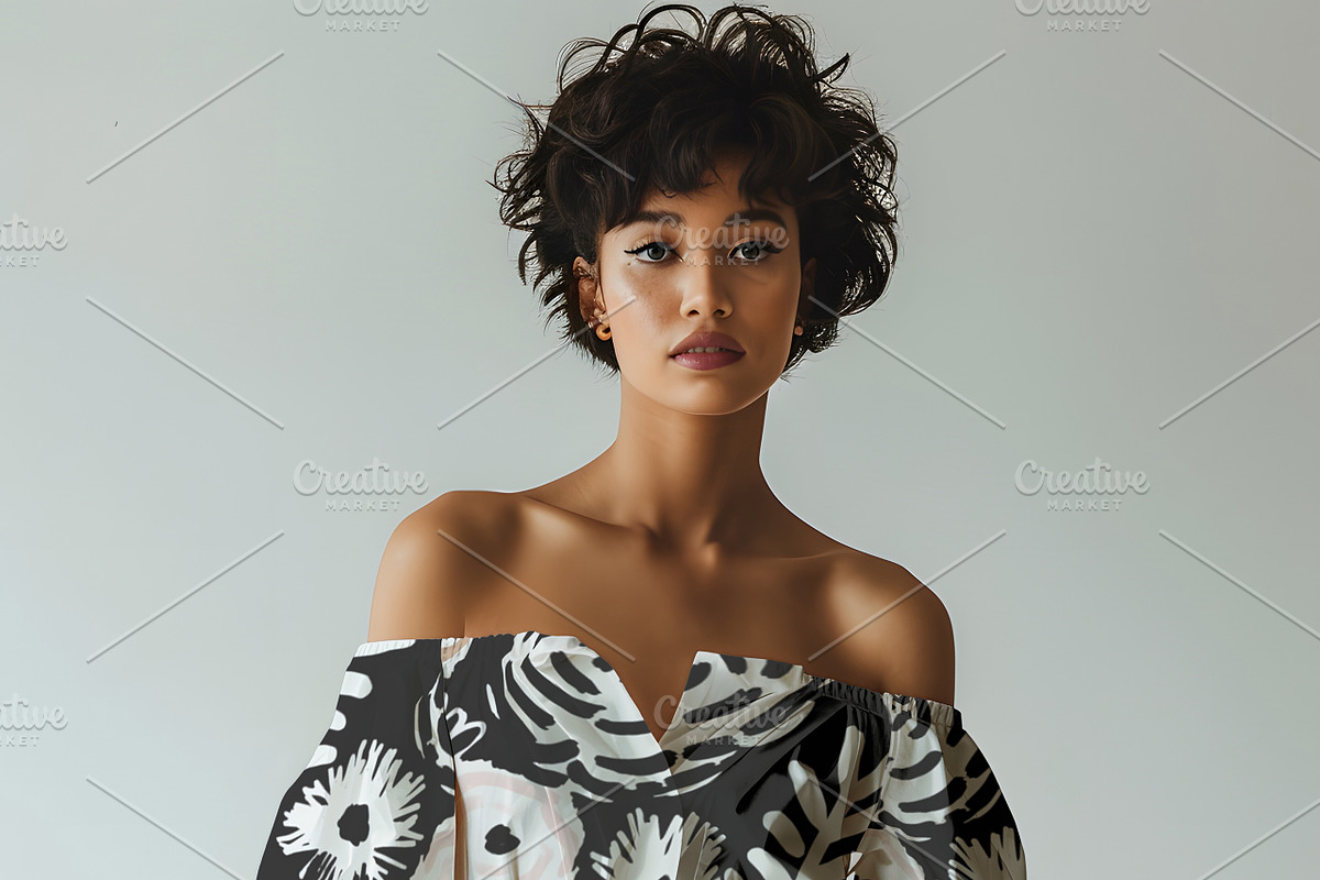 Off Shoulder Top Mockup, an Apparel Mockup by Nora Gad (Photo 4 of 14)