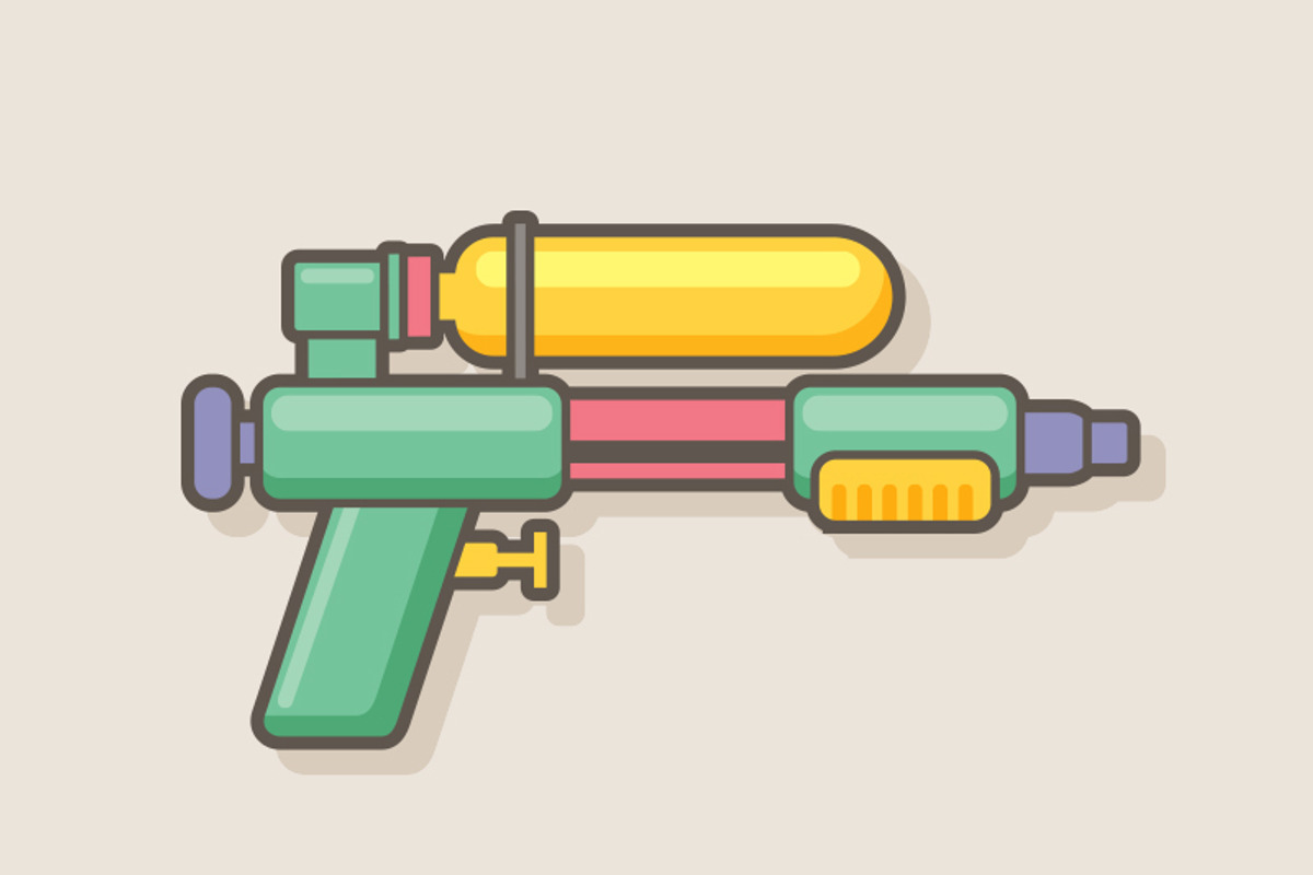 Water Gun, an Illustration by Sunbzy (Photo 4 of 5)