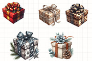 Christmas Present Clipart, an Illustration by CrexoraLab (Thumbnail 5 of 5)