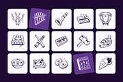 Music Doodle Icon Set, an Outline Icon by Vectors Market (Thumbnail 5 of 8)