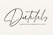 Dutchly - Modern Handwritten, a Script Font by Good Java Studio (Thumbnail 1 of 11)