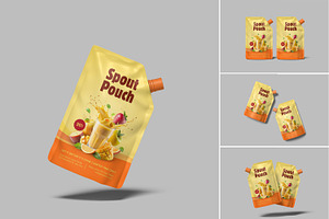 Spout Pouch Packaging Mockup