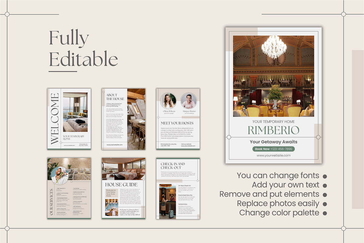 Airbnb House Guide Canva Template, a Design Template by TemplateCastleStore (Photo 14 of 14)