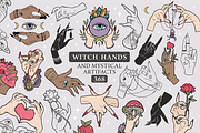 Witch hands and mystical artifacts, a Decorative Illustration by Siriliadka Dreams (Thumbnail 1 of 14)