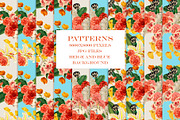 Vintage Summer Flowers Collection, a Pattern Graphic by Chus Moreno Studio (Thumbnail 16 of 17)