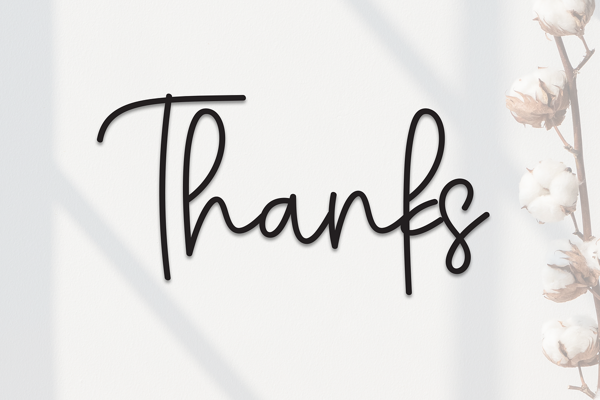 Nothing | Script Font, a Handwritten Font by Scratchones (Photo 9 of 9)