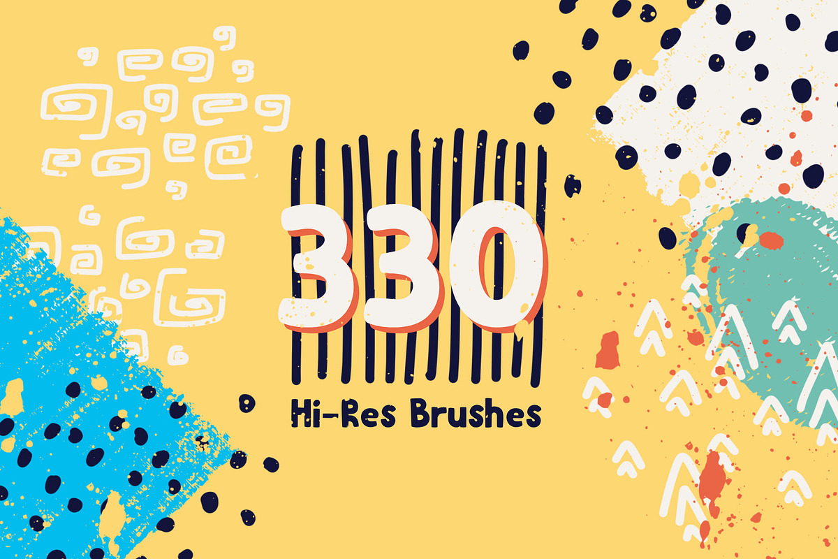 Graphic Beats Procreate Brushes preview 2