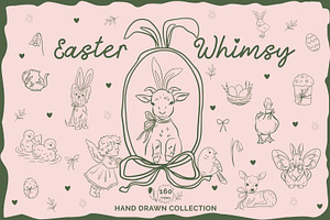 Easter Whimsy Spring Clipart