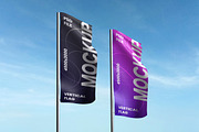 Vertical Flag Mockup, an Advertising Mockup by Rielismee (Thumbnail 5 of 5)