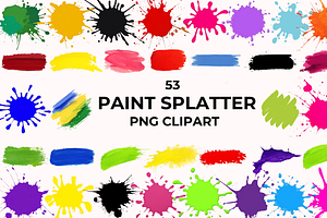53 Paint Splatter PNG Clipart