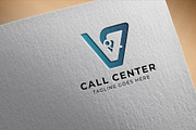 V Letter Call Center Logo Template, a Social Media Template by arslantanoli (Thumbnail 2 of 4)