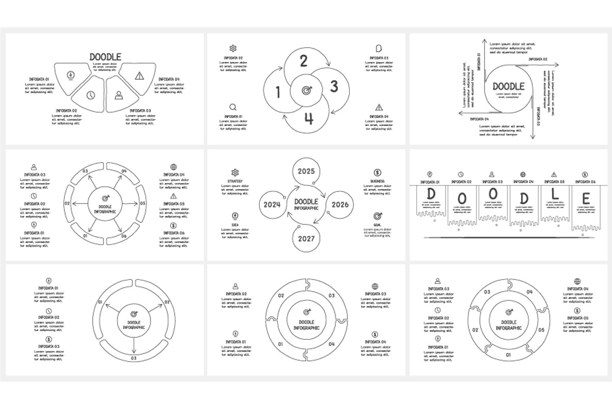 Set Doodle Presentation Canva, a Presentation Template by Infographics project (Photo 15 of 16)