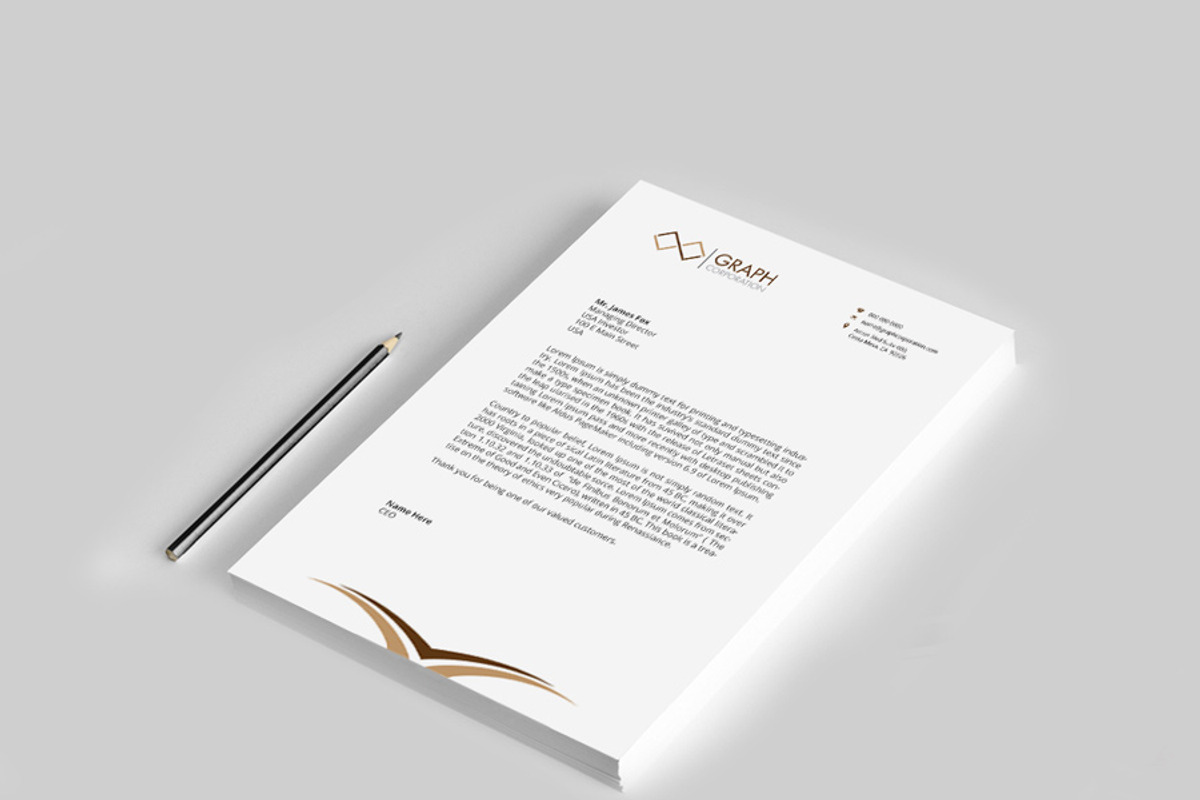 Letterhead, a Stationery Template by asimalikhan555 (Photo 2 of 6)