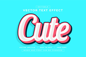 Cute Text Effect Style | EPS, a Layer Style Add-On by padilah_a