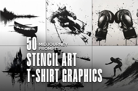 50 Stencil Art Midjourney Prompts