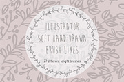 Illustrator Hand Drawn Soft Brushes, a Brush Add-On by bum katrin (Thumbnail 1 of 3)