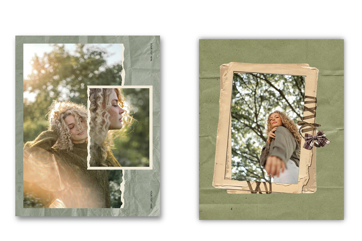 Canva Instagram Templates Vintage, a Social Media Template by Wicked Creative (Photo 4 of 20)