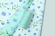 10 png Forget-me-not floral set, a Decorative Illustration by NatArt (Thumbnail 3 of 4)