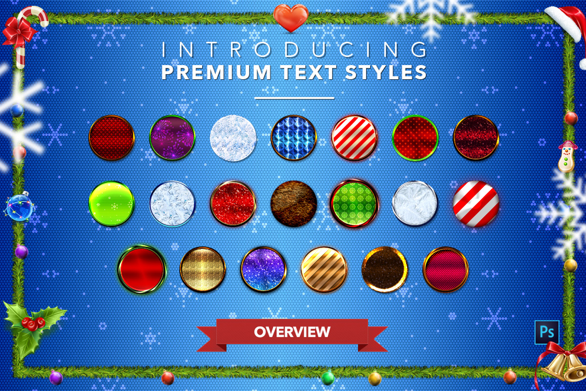 Christmas Pack #1 - Text Styles, a Layer Style Add-On by Jonas Stensgaard (Photo 23 of 23)