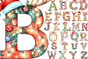 Christmas Alphabet Png Clipart