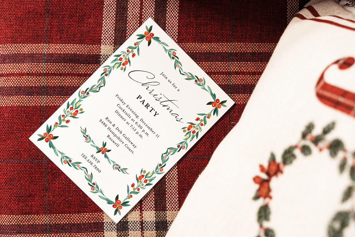 Editable Christmas Invitation, an Invitation Template by ForeverPrint (Photo 6 of 8)