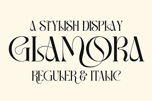 Glamora Stylish Display Font