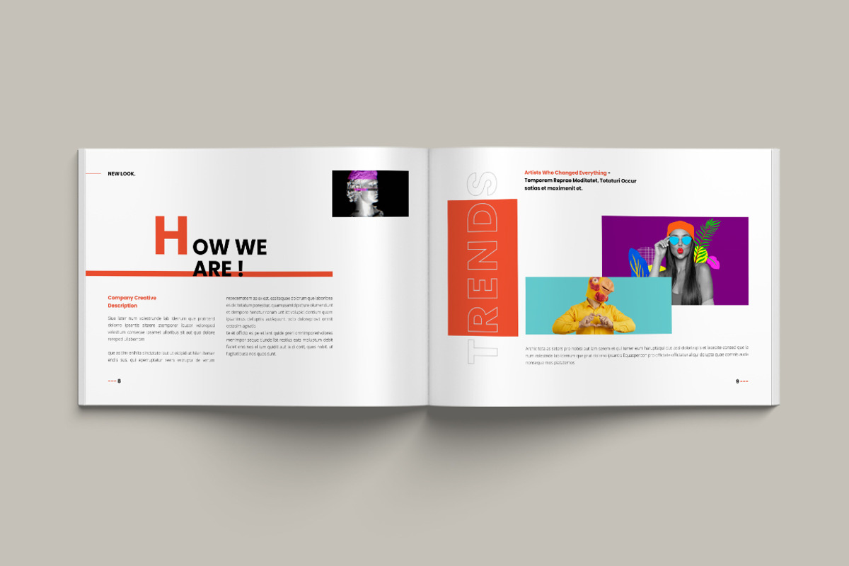 Popart Magazine Landscape Template, a Brochure Template by Pixelpick (Photo 5 of 9)