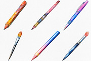 Brushes for Procreate Clipart, an Illustration by Canvas Craft (Thumbnail 2 of 7)