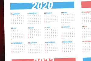 Calendar For Next 4 Years 2020-2023