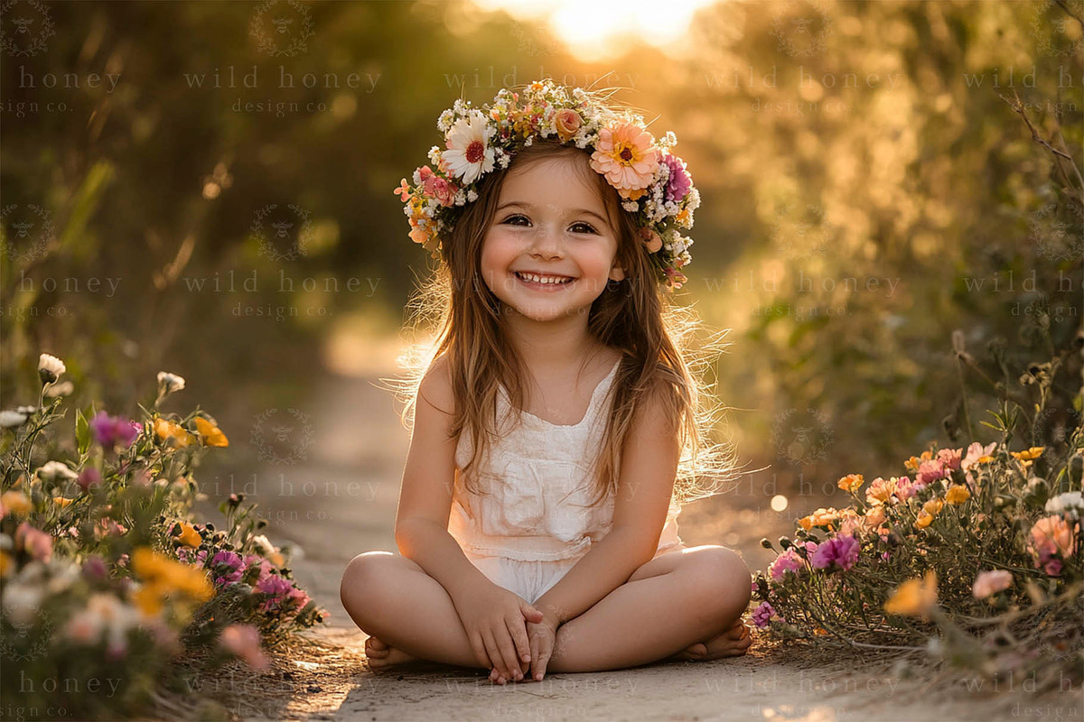 Flower Path Digital Backdrop, a Brushes & More by Wild Honey Design Co. (Photo 1 of 2)