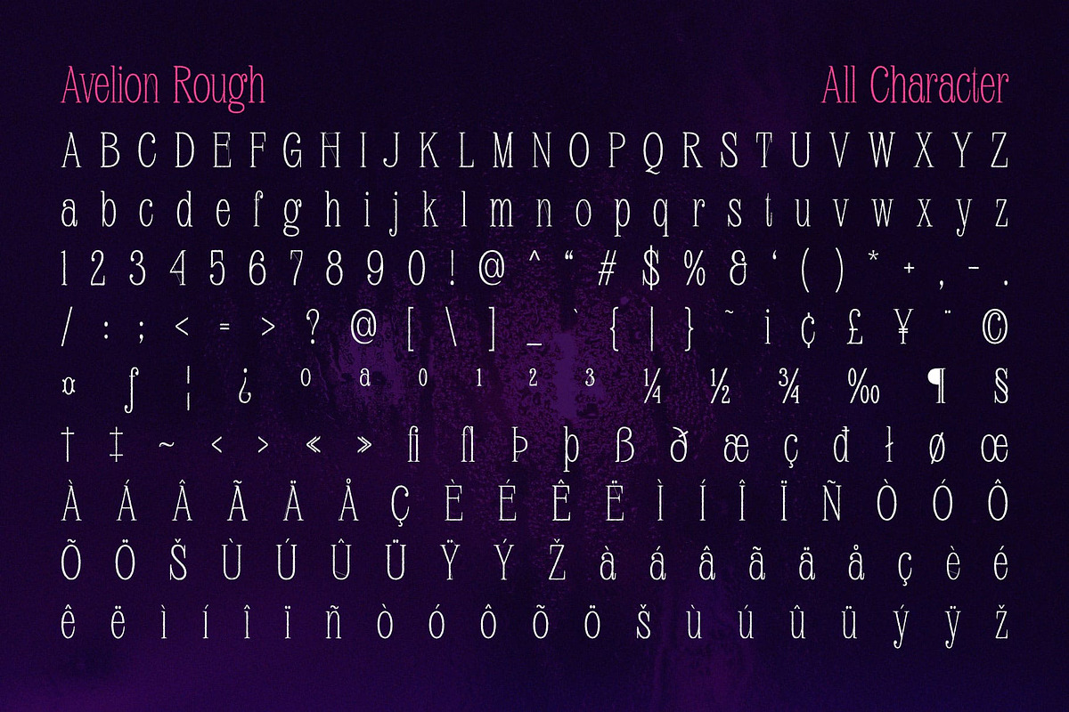 Avelion Rough, a Serif Font by Craft Supply Co. (Photo 4 of 8)